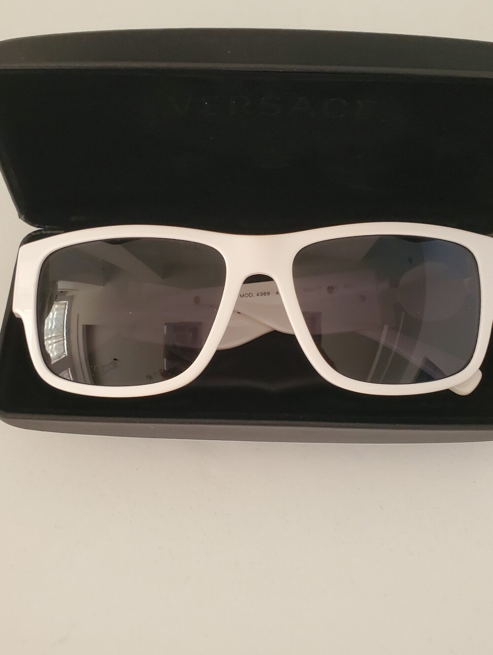 Versace White Frame Sunglasses